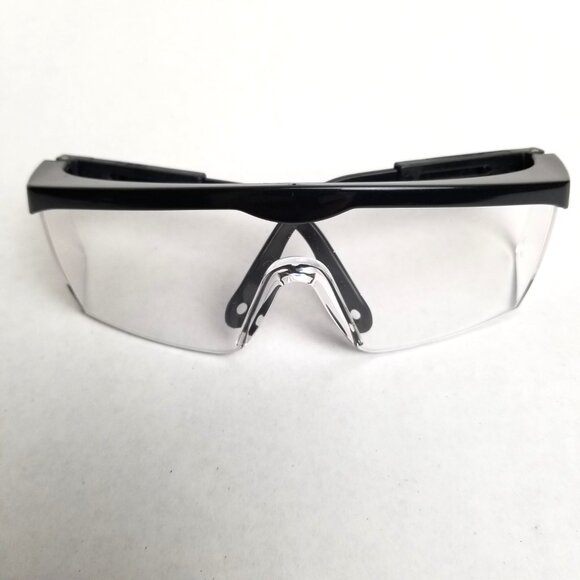 ANSI Z87.1 Polycarbonate Safety Glasses Clear Lens Workwear Lab Industrial PPE - Picture 1 of 9